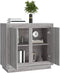 vidaXL - Dressoir - 80x34x75 - cm - bewerkt - hout - grijs - sonoma - eikenkleurig