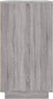 vidaXL - Dressoir - 80x34x75 - cm - bewerkt - hout - grijs - sonoma - eikenkleurig