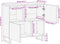 vidaXL - Dressoir - 80x34x75 - cm - massief - acaciahout