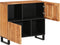 vidaXL - Dressoir - 80x34x75 - cm - massief - acaciahout