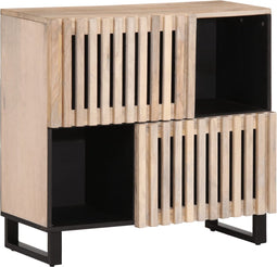 vidaXL - Dressoir - 80x34x75 - cm - massief - mangohout