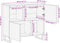 vidaXL - Dressoir - 80x34x75 - cm - massief - ruw - mangohout