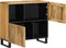 vidaXL - Dressoir - 80x34x75 - cm - massief - ruw - mangohout