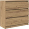 vidaXL - Dressoir - 80x35x76 - cm - spaanplaat - ambachtelijk - eikenkleurig