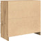 vidaXL - Dressoir - 80x35x76 - cm - spaanplaat - ambachtelijk - eikenkleurig