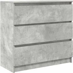 vidaXL - Dressoir - 80x35x76 - cm - spaanplaat - betongrijs