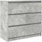 vidaXL - Dressoir - 80x35x76 - cm - spaanplaat - betongrijs