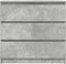 vidaXL - Dressoir - 80x35x76 - cm - spaanplaat - betongrijs