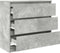 vidaXL - Dressoir - 80x35x76 - cm - spaanplaat - betongrijs