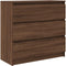vidaXL - Dressoir - 80x35x76 - cm - spaanplaat - bruin - eikenkleurig