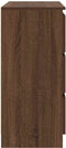 vidaXL - Dressoir - 80x35x76 - cm - spaanplaat - bruin - eikenkleurig