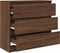 vidaXL - Dressoir - 80x35x76 - cm - spaanplaat - bruin - eikenkleurig