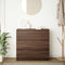 vidaXL - Dressoir - 80x35x76 - cm - spaanplaat - bruin - eikenkleurig