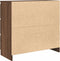 vidaXL - Dressoir - 80x35x76 - cm - spaanplaat - bruin - eikenkleurig