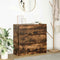 vidaXL - Dressoir - 80x35x76 - cm - spaanplaat - gerookt - eikenkleurig