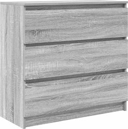 vidaXL - Dressoir - 80x35x76 - cm - spaanplaat - grijs - sonoma