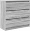 vidaXL - Dressoir - 80x35x76 - cm - spaanplaat - grijs - sonoma