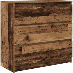 vidaXL - Dressoir - 80x35x76 - cm - spaanplaat - oud - hout