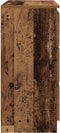 vidaXL - Dressoir - 80x35x76 - cm - spaanplaat - oud - hout