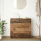 vidaXL - Dressoir - 80x35x76 - cm - spaanplaat - oud - hout