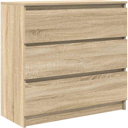 vidaXL - Dressoir - 80x35x76 - cm - spaanplaat - sonoma - eikenkleurig