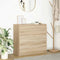 vidaXL - Dressoir - 80x35x76 - cm - spaanplaat - sonoma - eikenkleurig