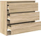 vidaXL - Dressoir - 80x35x76 - cm - spaanplaat - sonoma - eikenkleurig