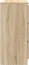 vidaXL - Dressoir - 80x35x76 - cm - spaanplaat - sonoma - eikenkleurig