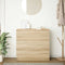 vidaXL - Dressoir - 80x35x76 - cm - spaanplaat - sonoma - eikenkleurig