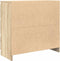 vidaXL - Dressoir - 80x35x76 - cm - spaanplaat - sonoma - eikenkleurig