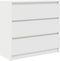 vidaXL - Dressoir - 80x35x76 - cm - spaanplaat - wit