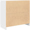 vidaXL - Dressoir - 80x35x76 - cm - spaanplaat - wit