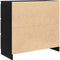 vidaXL - Dressoir - 80x35x76 - cm - spaanplaat - zwart - eikenkleurig