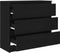 vidaXL - Dressoir - 80x35x76 - cm - spaanplaat - zwart - eikenkleurig