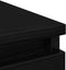 vidaXL - Dressoir - 80x35x76 - cm - spaanplaat - zwart - eikenkleurig