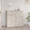vidaXL - Dressoir - 80x36x75 - cm - bewerkt - hout - betongrijs