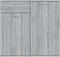 vidaXL - Dressoir - 80x36x75 - cm - bewerkt - hout - grijs - sonoma - eikenkleurig