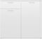 vidaXL - Dressoir - 80x36x75 - cm - bewerkt - hout - hoogglans - wit
