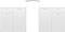 vidaXL - Dressoir - 80x36x75 - cm - bewerkt - hout - hoogglans - wit
