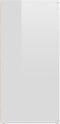 vidaXL - Dressoir - 80x36x75 - cm - bewerkt - hout - hoogglans - wit