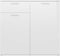vidaXL - Dressoir - 80x36x75 - cm - bewerkt - hout - hoogglans - wit