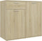 vidaXL - Dressoir - 80x36x75 - cm - bewerkt - hout - sonoma - eikenkleurig