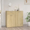 vidaXL - Dressoir - 80x36x75 - cm - bewerkt - hout - sonoma - eikenkleurig