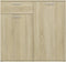 vidaXL - Dressoir - 80x36x75 - cm - bewerkt - hout - sonoma - eikenkleurig