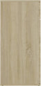 vidaXL - Dressoir - 80x36x75 - cm - bewerkt - hout - sonoma - eikenkleurig