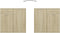 vidaXL - Dressoir - 80x36x75 - cm - bewerkt - hout - sonoma - eikenkleurig