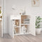 vidaXL - Dressoir - 80x36x75 - cm - bewerkt - hout - wit