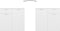 vidaXL - Dressoir - 80x36x75 - cm - bewerkt - hout - wit