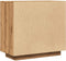 vidaXL - Dressoir - 80x40x75 - cm - bewerkt - hout - artisanaal - eikenkleur