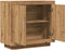vidaXL - Dressoir - 80x40x75 - cm - bewerkt - hout - artisanaal - eikenkleur